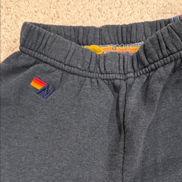 Aviator Nation size 8, KID'S 5 STRIPE SWEATPANTS - CHARCOAL - Picture 5 of 9